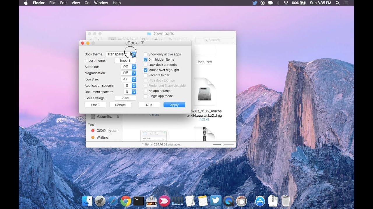download mac os taskbar for windows 8